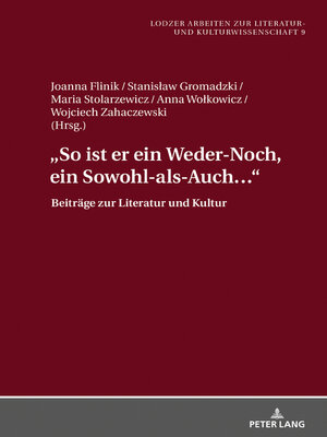 cover image of «So ist er ein Weder-Noch, ein Sowohl-als-Auch...»